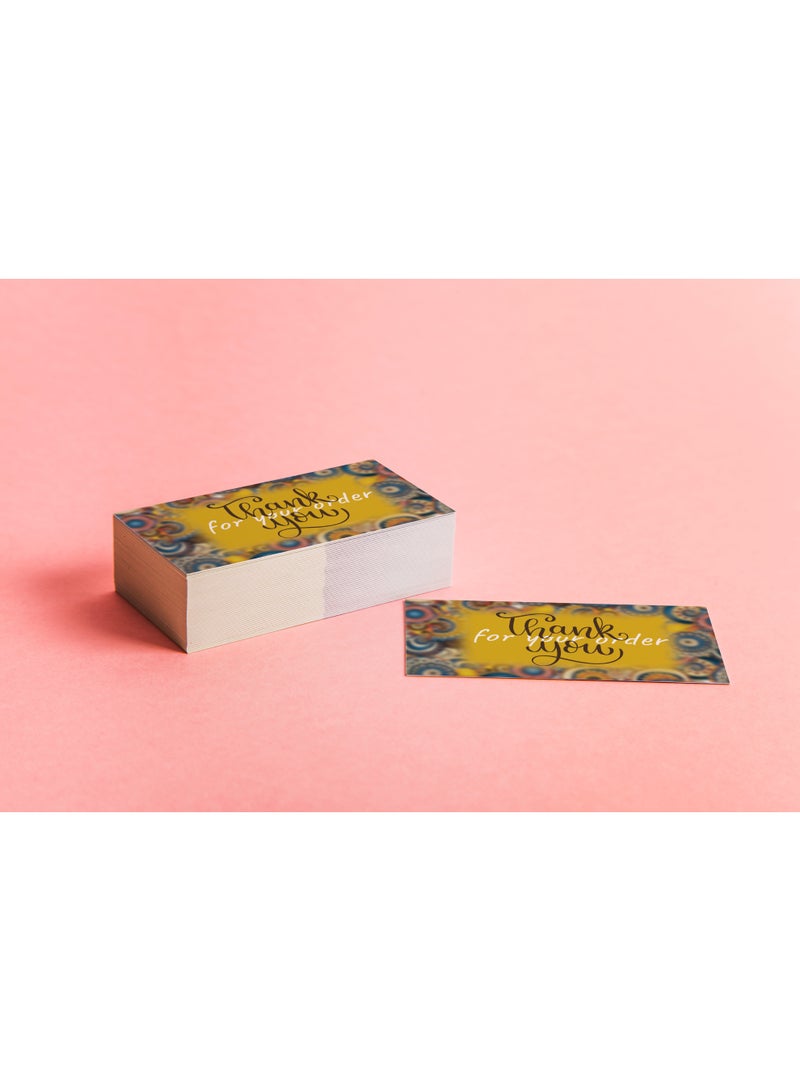 Premium Thank You Cards Set – 100 Cards – High-Quality Paper – 5×9 cm - Image 3