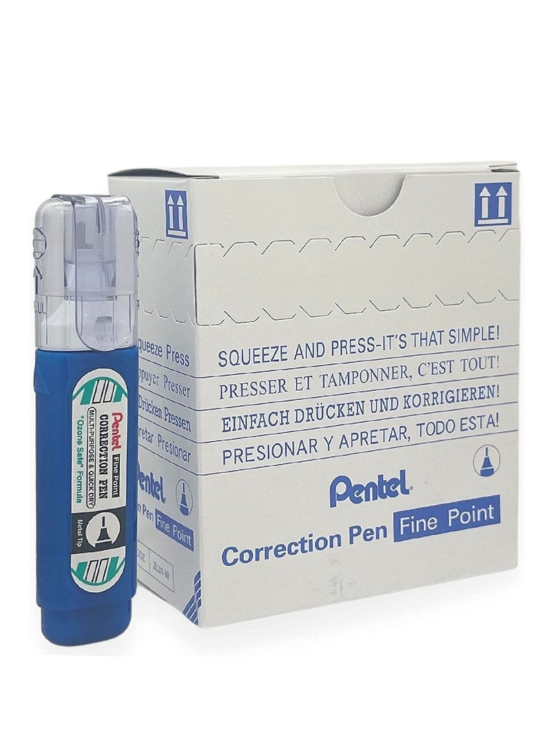 Pentel قلم تصحيح 12 قطعة ذو نقطة دقيقة - Image 2