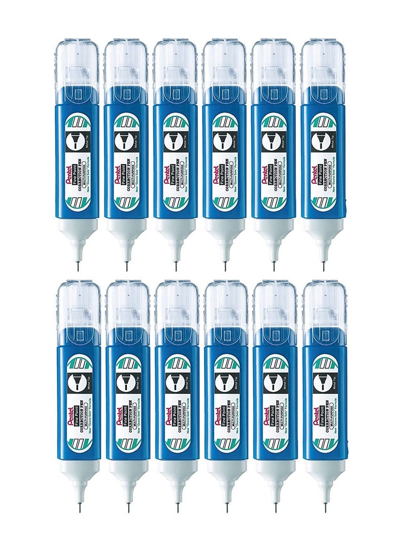 Pentel قلم تصحيح 12 قطعة ذو نقطة دقيقة - Image 1