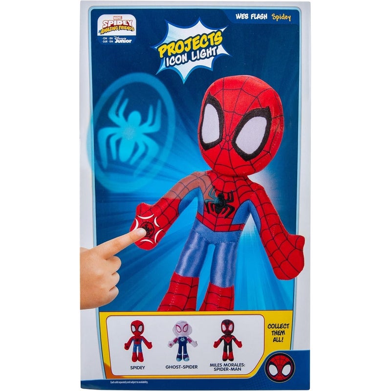 Jazwares - Spidey & His Amazing Friends Web Flash Spidey 9 Inch Plush Doll - SNF0142 - Image 5