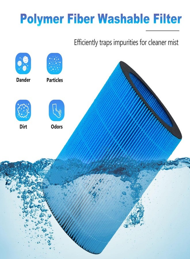 Harebery Harbery Washable Humidifier Filter (2-Pack) - Compatible with Lamon MistZero, MistZero B, MistZero S Evaporative Humidifiers, Polymer Fiber Replacement Filter - Image 2