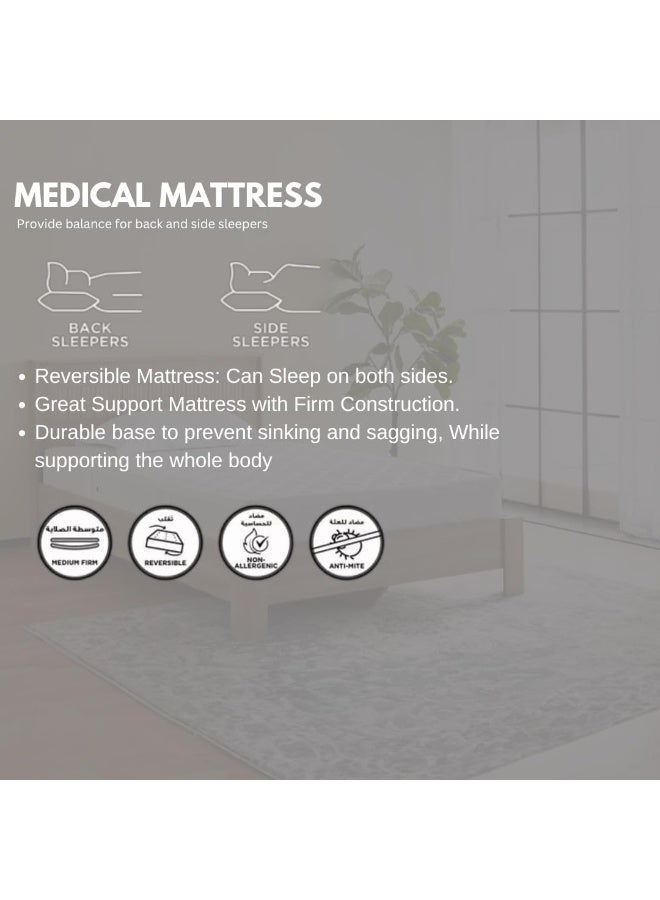 The Home Mart Home Mart Medical Mattress Single W90 × L190 × H12 cm – Spine-Support Foam | Medicated Foam for Back Pain Relief & Optimal Support - Image 5