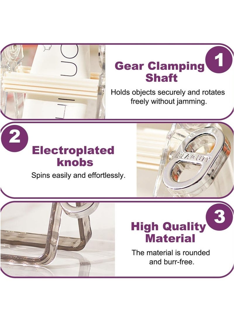 GlamKit 2 Pc Toothpaste Squeezer, Tube Squeezer, Toothpaste Squeezer , Manual Rotation Tube Wringer, Transparent Toothpaste Tube Squeezer for Toothpaste Paint Tube Hair Color Dye Hand Cream for Artist - Image 3