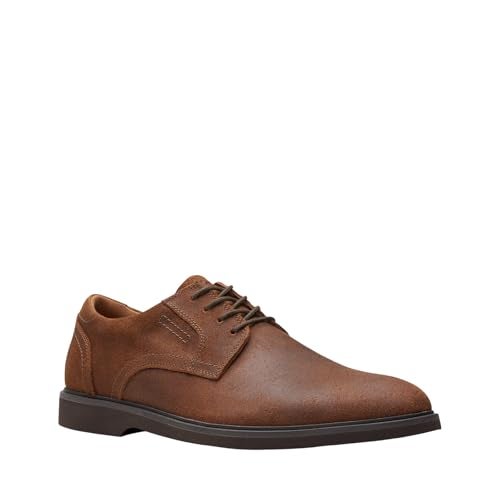 clarks كلاركس مالوود ليز أكسفورد بني، جلد سويدي كولا، 8 متوسط أمريكي - Image 2