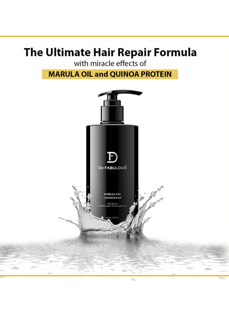 De Fabulous Marula Oil Conditioner 250ml Sulphate Free All Hair Types - Image 2