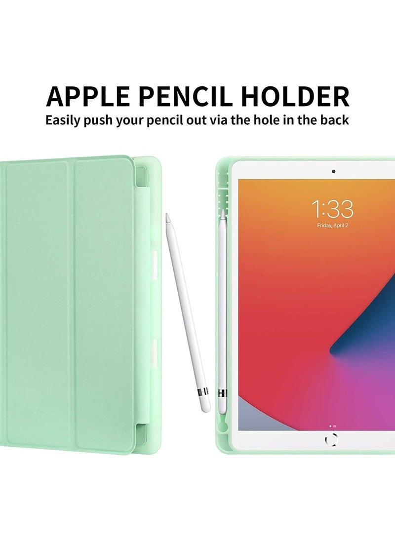 ELTRAZONE iPad 9th/8th/7th Generation case (2021/2020/2019) iPad 10.2-Inch Case with Pencil Holder [Sleep/Wake] Slim Soft TPU Back Smart Magnetic Stand Protective Cover Cases - Image 2