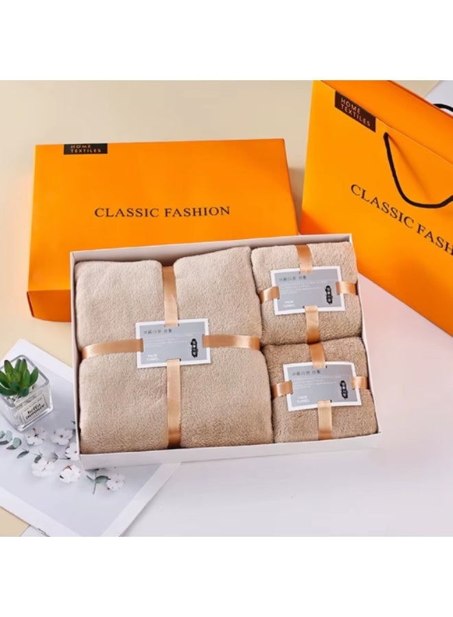 3-Piece Ultra-Soft & Quick-Dry Towel Set – Premium Plush Cotton for Everyday Luxury - Image 1