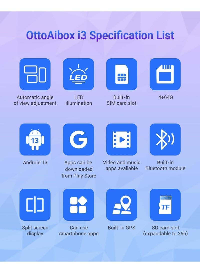 Ottocast OttoAiBox i3 Android AI Box Wireless TV Box for Mini HDMI for Spotify Netflix for BMW X3 X5 Car Accessories - Image 3
