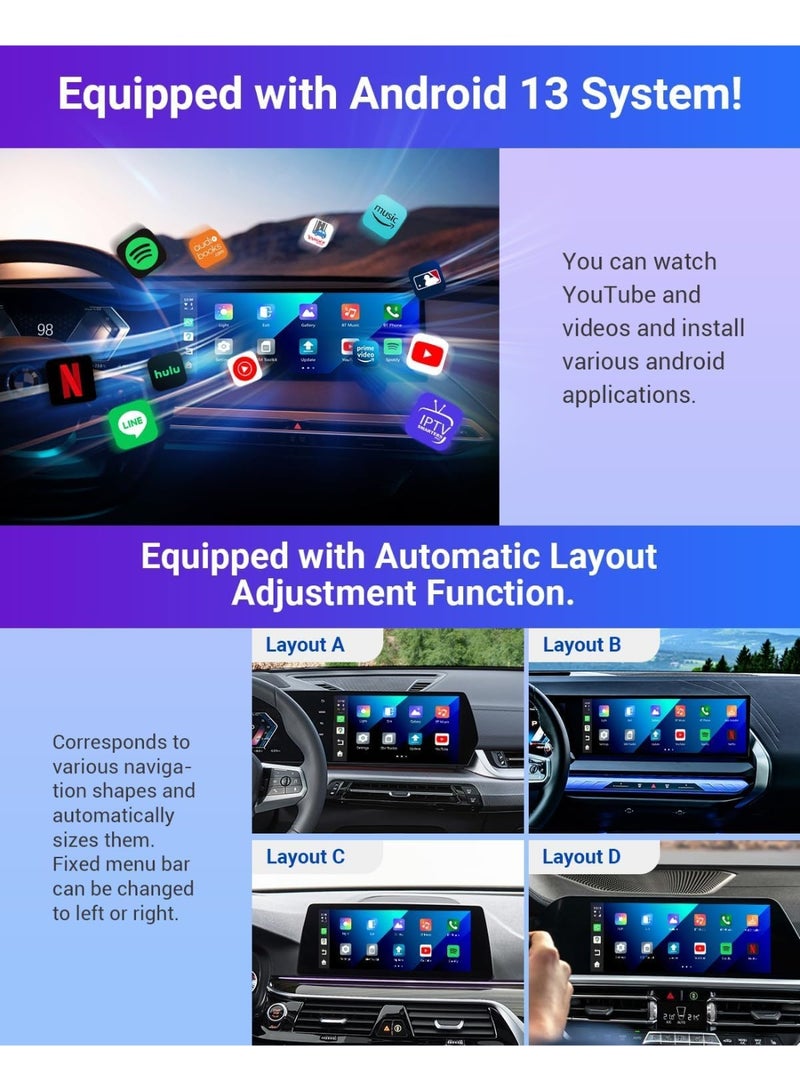 Ottocast OttoAiBox i3 Android AI Box Wireless TV Box for Mini HDMI for Spotify Netflix for BMW X3 X5 Car Accessories - Image 4