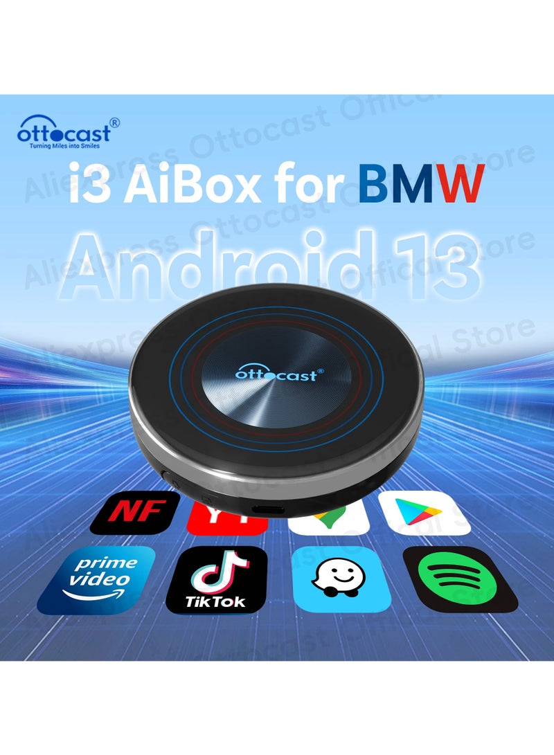 Ottocast OttoAiBox i3 Android AI Box Wireless TV Box for Mini HDMI for Spotify Netflix for BMW X3 X5 Car Accessories - Image 1