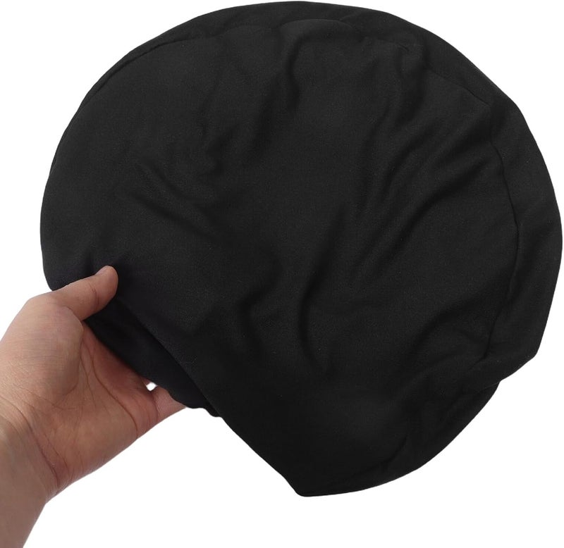 Ciieeo 3pcs Elastic Round Stool Covers, Washable Non-Slip Bar Stool Seat Slipcovers, Stretchable Black Chair Covers for Vanity and Swivel Chairs - Image 4