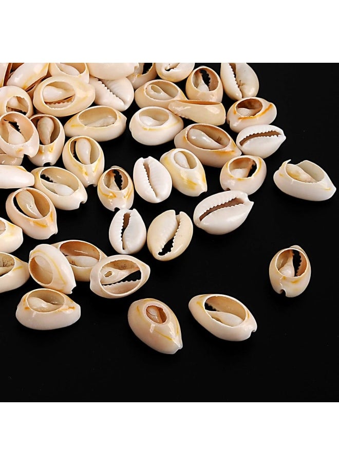 Generic - 100pcs Natural Spiral Shell Beads Sea Shells Beach Seashells Cowrie Shells Charms and Beads for DIY Craft Jewelry Making Accessories (16~18mm) - Image 1