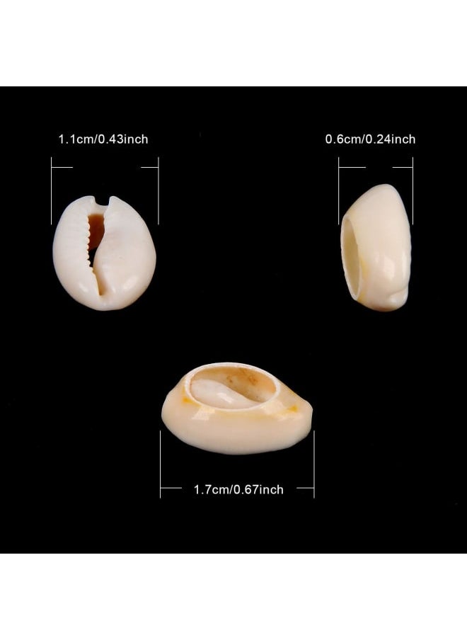 Generic - 100pcs Natural Spiral Shell Beads Sea Shells Beach Seashells Cowrie Shells Charms and Beads for DIY Craft Jewelry Making Accessories (16~18mm) - Image 1