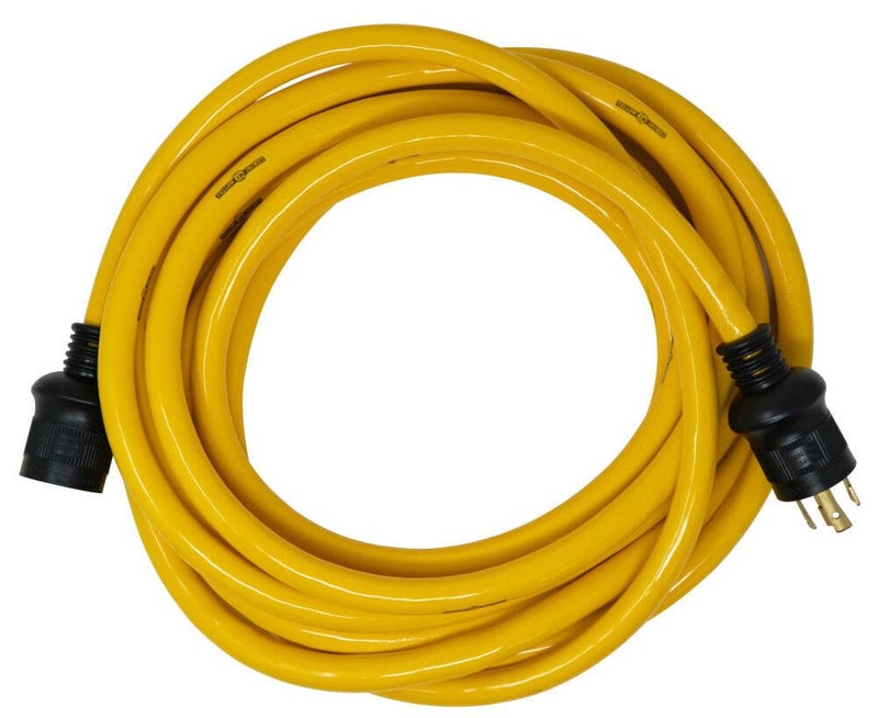 Yellow Jacket Yellow Jacket 1493 10/4 Heavy-Duty STW 30-Amp/250-Volt Nema L14-30 Generator Power Cord, 25-Feet  - Image 1