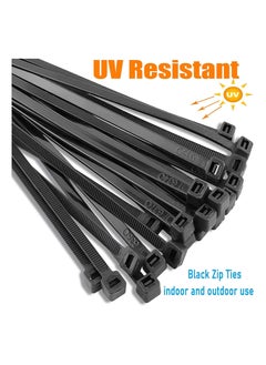Duravel Duravel Nylon Zip Ties - Self Locking cable ties - Pack of 100 - Heavy Duty cable tie - High Weight Capacity-Nylon Cable Wire Ties for Indoor and Outdoor (BLACK, 10 CM LONG)  - Image 2