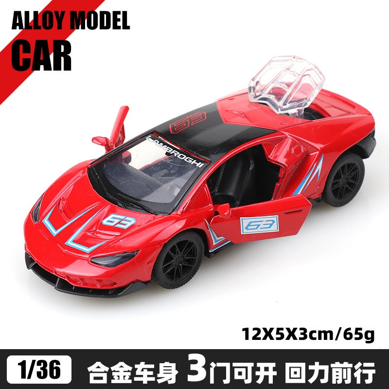 Bulk 1:36 Alloy Model Cars, Kids Pull Back Toy Vehicles, Boys Race Car Decor Gift[Bubble Bag] Blue race Road version Red [Bubble Bag] Blue race Road version Red
