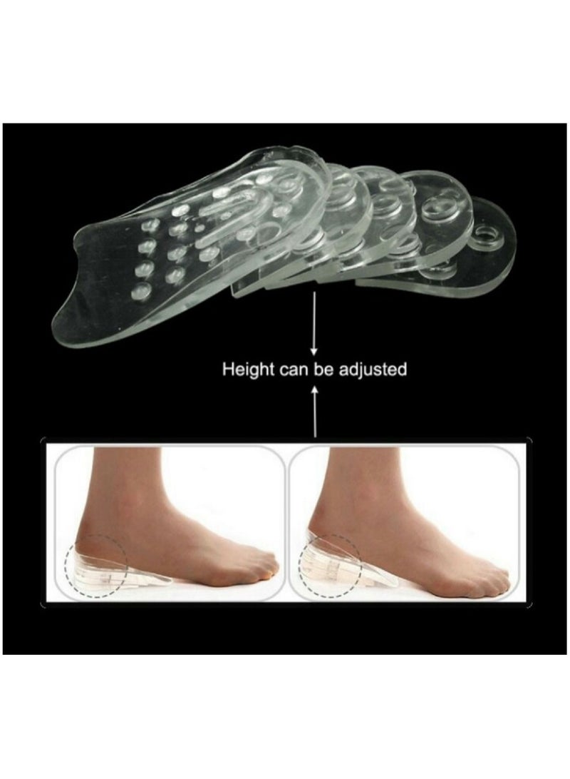 Alexvyan Height Increase Insoles, Adjustable 5-Layer Gel Height Increase Heel Insoles, Silicone Heel Cushion Inserts for Men and Women - Image 3