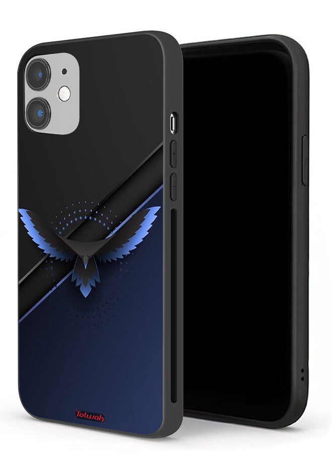 Tolwak Apple iPhone 12 mini Protective Case Eagle Digital Abstract Art  - Image 1