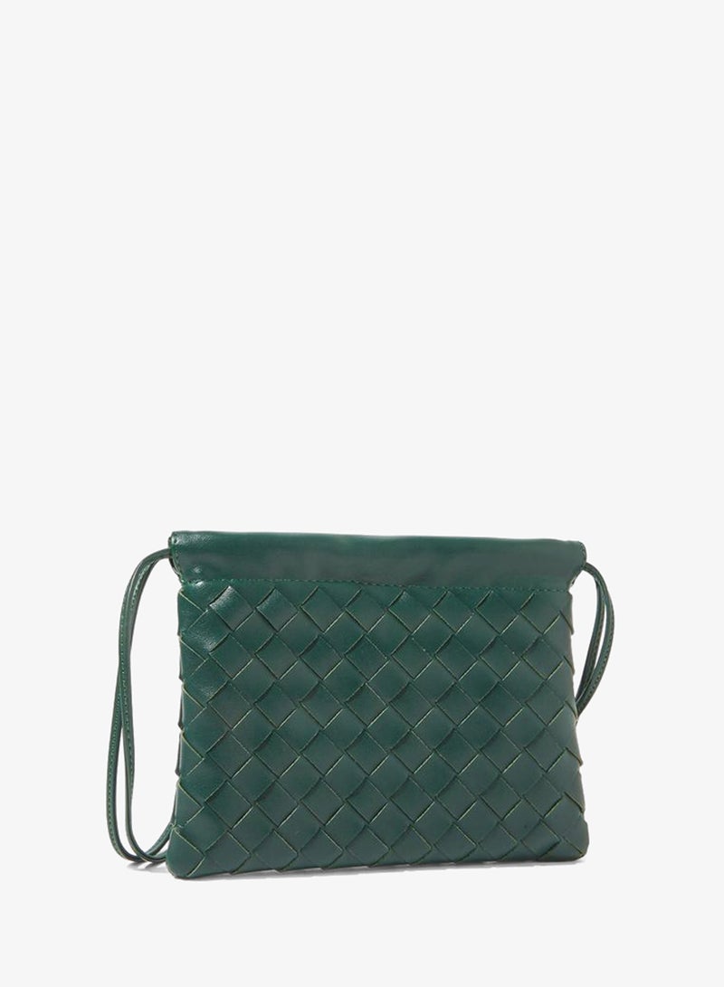 Styli Green Woven Drawstring Bag - Image 1