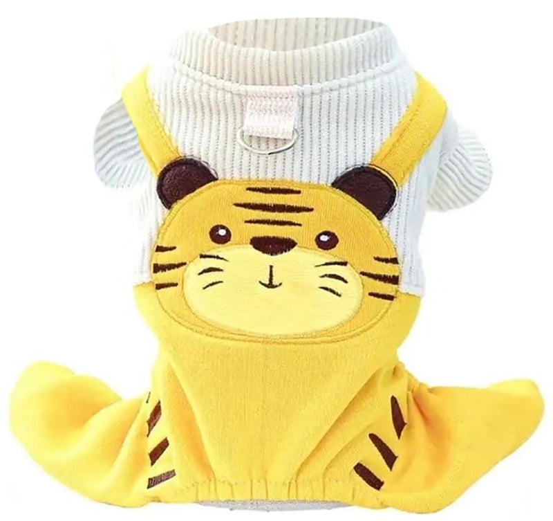 PETANGEL Small Dog Formal Suits Pet Clothes Dog Shirts Stylish Dogs Jumpsuit (XL# (Adjustable Chest: 50cm - 55cm), Yellow) - Image 1