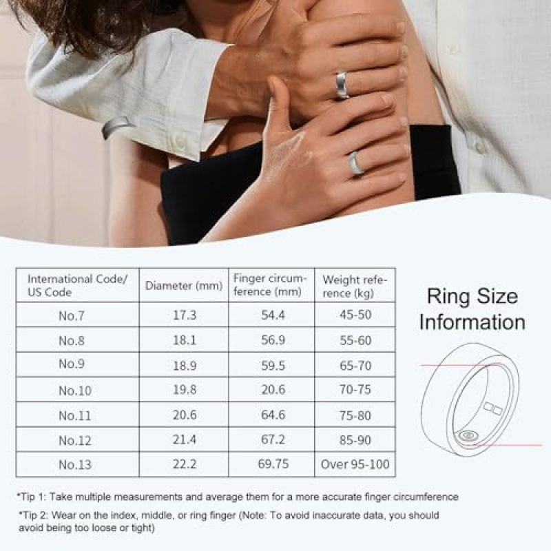 Silver 10 #20.6mm Magnetic Cable Charging R11 Smart Ring Ring - Image 3