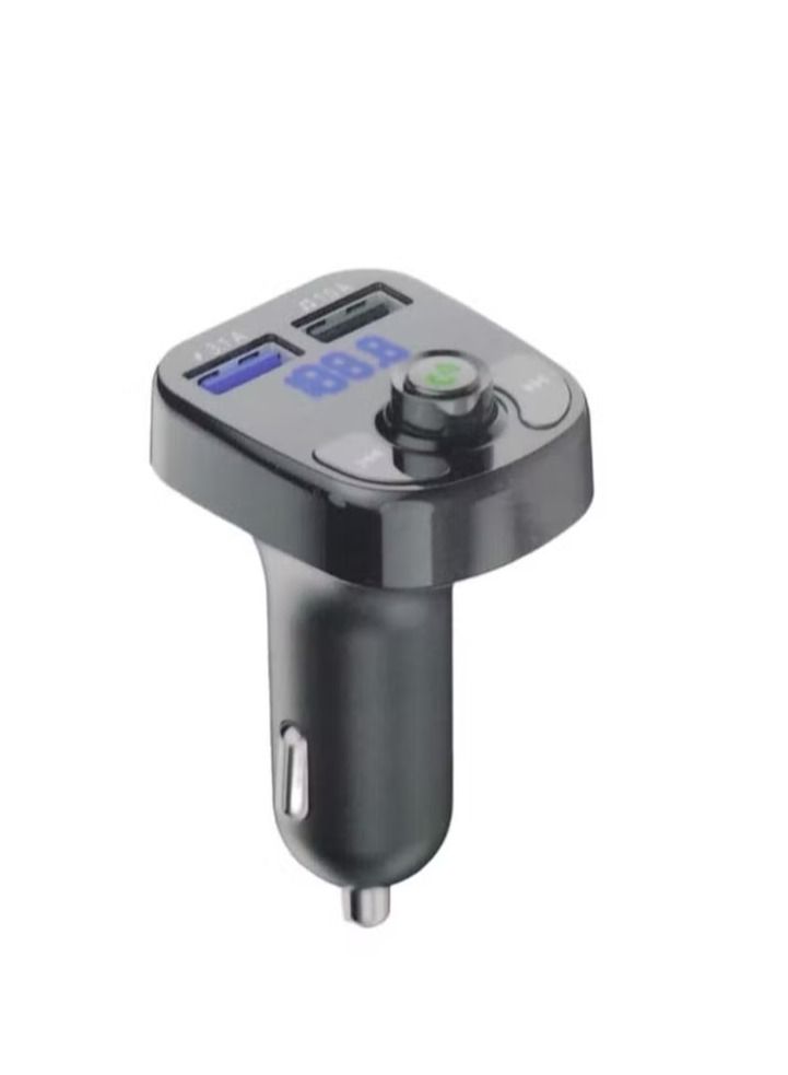 HuHa X8 Car Kit Bluetooth Hands-free Car FM Transmitter Player With USB Charger, X8 Multifunctional Wireless Car MP3 Player - Image 1