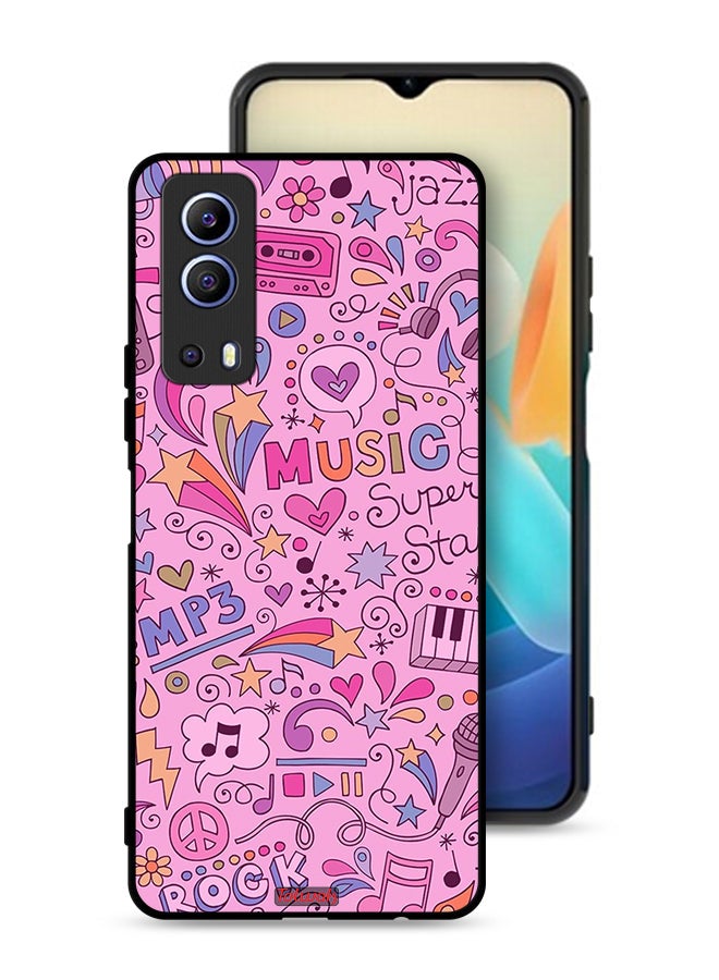 Tolwak Vivo Y72 5G Protective Case Cover Music Tags - Image 1