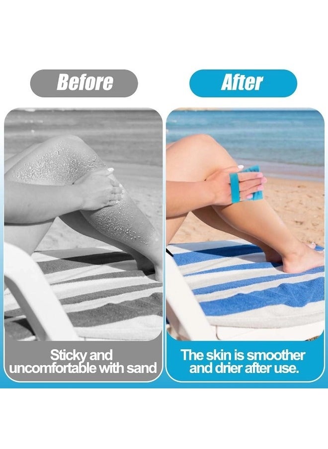 ShebSheb 2PCS Sand Remover for Beach, Sand Removal Bag,Powder Pouch Sands Remover Brush Beach Vacation Camping Essentials  - Image 4