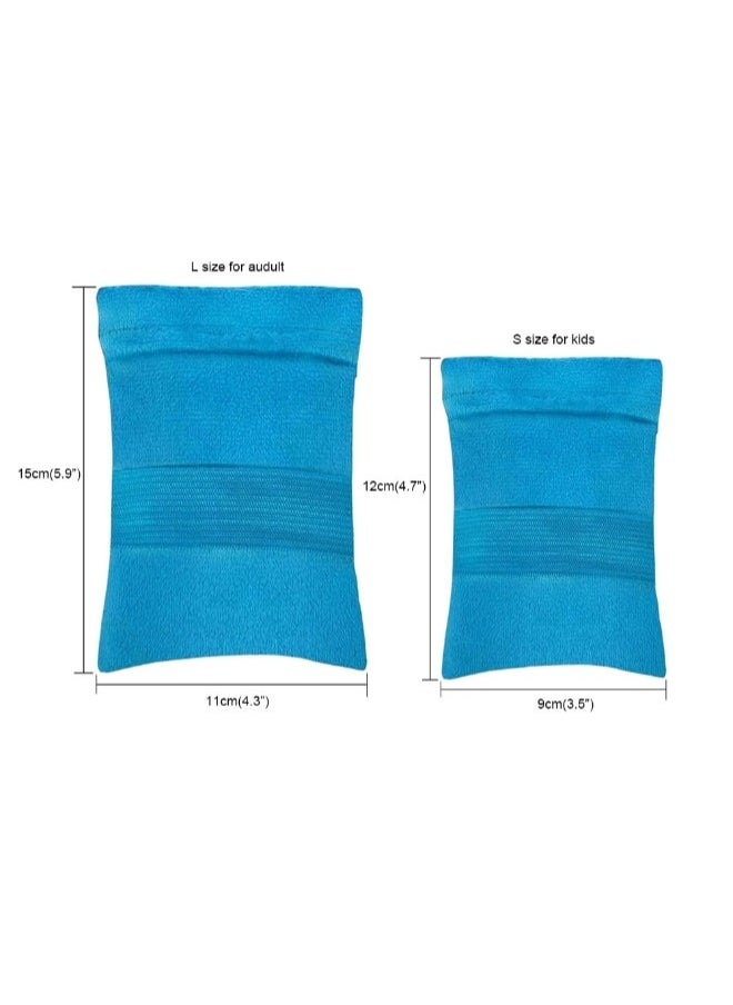 ShebSheb 2PCS Sand Remover for Beach, Sand Removal Bag,Powder Pouch Sands Remover Brush Beach Vacation Camping Essentials  - Image 2