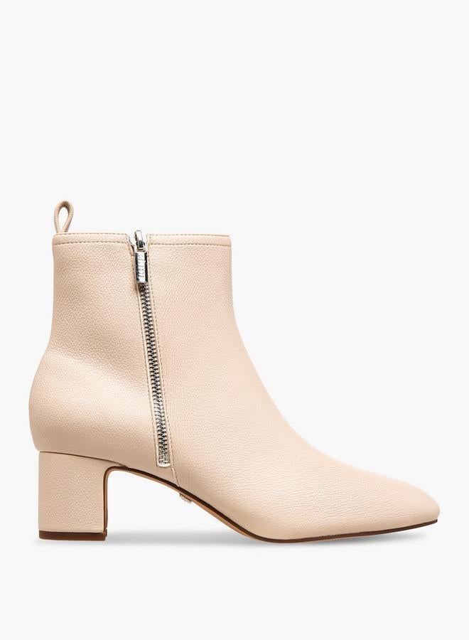 سيليست بوت نسائي بكعب عريض بنقوش للكاحل - Image 1