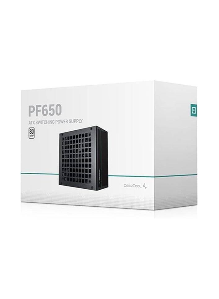 Deep cool Deepcool PF650D 80 Plus Standard Power Supply , Black | R-PF650D-HA0B-UK  - Image 1