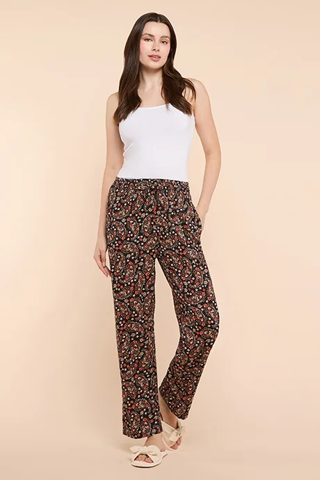 أر أند بي Printed Pyjama Pants with Drawstring Waist