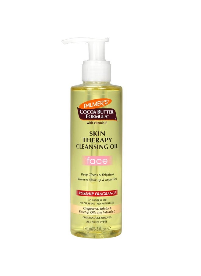 PALMER'S - Cocoa Butter Formula Skin Therapy Cleansing Oil For Face Rosehip Fragrance 6.5 Ounces (Pack Of 6) - Image 1