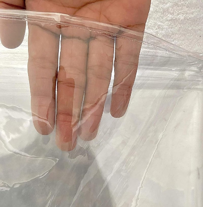 A CUBE LUXURY SOLUTIONS A Cube Luxury Solutions PVC AC Curtain Eyelet Rings Waterproof Material 15 MM Thickness Mold Mildew Free Transparent 8ft  - Image 2