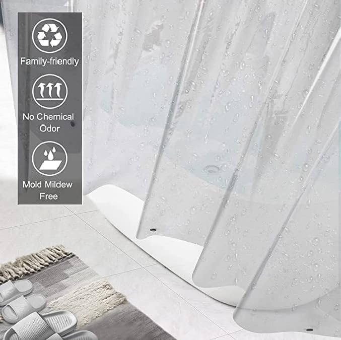 A CUBE LUXURY SOLUTIONS A Cube Luxury Solutions PVC AC Curtain Eyelet Rings Waterproof Material 15 MM Thickness Mold Mildew Free Transparent 8ft  - Image 3