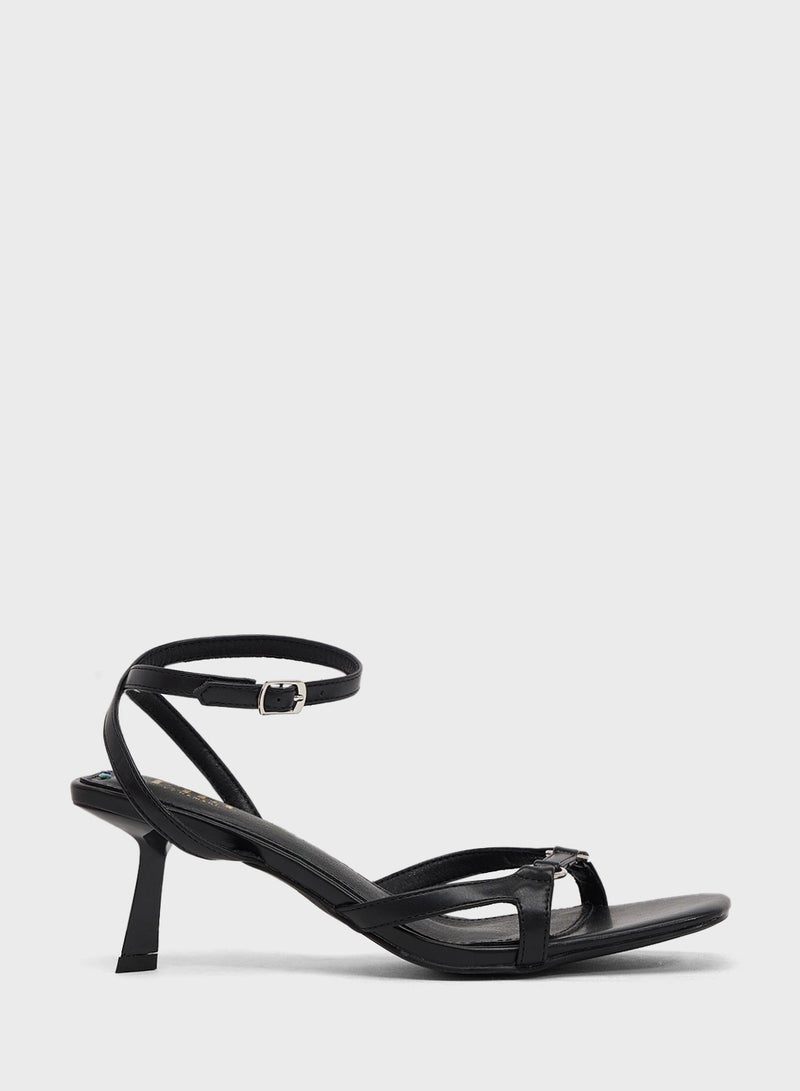 ELLA High Heel Sandal With Ankle Strap - Image 1