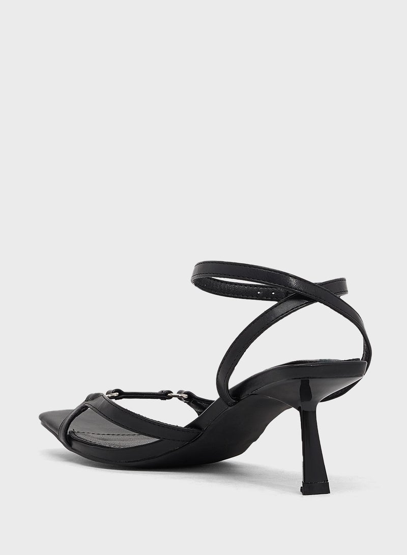 ELLA High Heel Sandal With Ankle Strap - Image 3