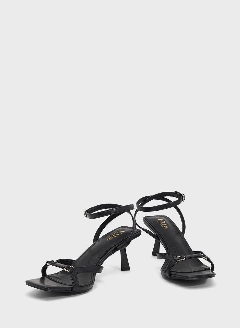 ELLA High Heel Sandal With Ankle Strap - Image 4