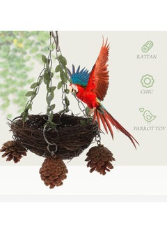 Y&D Natural Rattan Bird Nest, Large Hanging Nest Made from Tree Vine  - Image 2