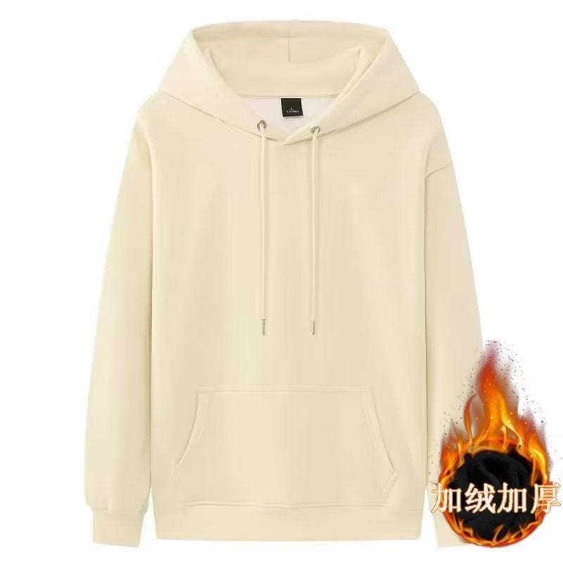 Sweater mens hooded spring and autumn ins Hong Kong style loose fashion brand Orange fashion all-matching coat 2024 new style Apricot
