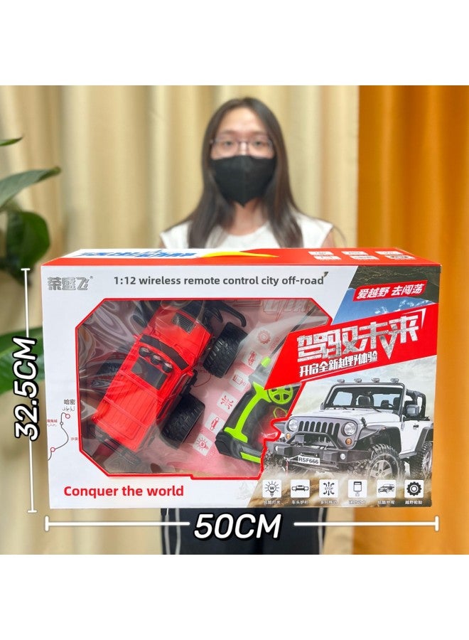 Boy Toy Remote Control Car Racing 2.4G Climbing Off-road Vehicle Toy Model Four Channel Remote Control Car Toy-Color:911-670 Excavator - Image 4