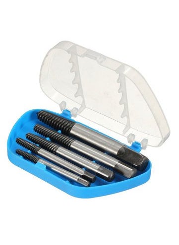 Generic Generic 5 Pcs Easy Out Broken Screw Extractor Bolt Removal Tool Kit  - Image 2