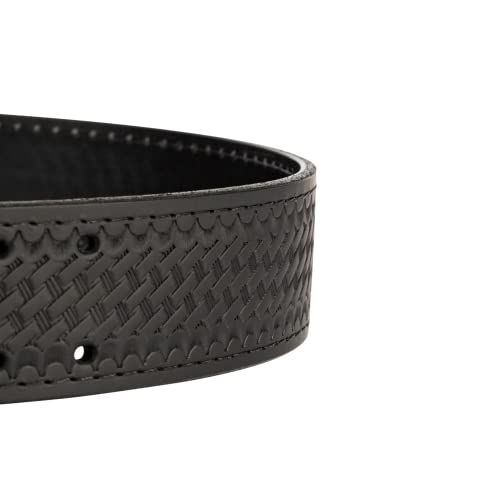 Perfect Fit Shield Wallets Perfect Fit Leather Duty Belt 2.25 inch Basketweave Sam Browne Belt US Made, Order 2 Sizes up - Image 3
