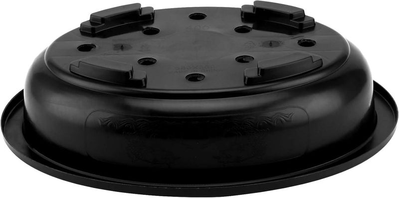 JAPCHET JAPCHET 12 PCS Oval Bonsai Training Pots Plastic Pots with Drainage Holes Oval Nursery Pot for Home Garden and Hotel 15 x 114 x 35 in Black  - Image 3