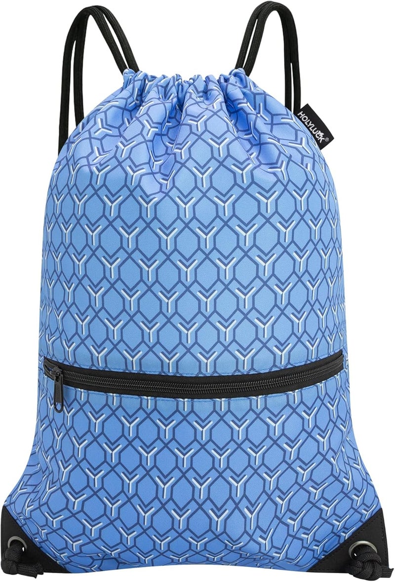 HOLYLUCK Drawstring Backpack Bag Sport Gym Sackpack - Image 1