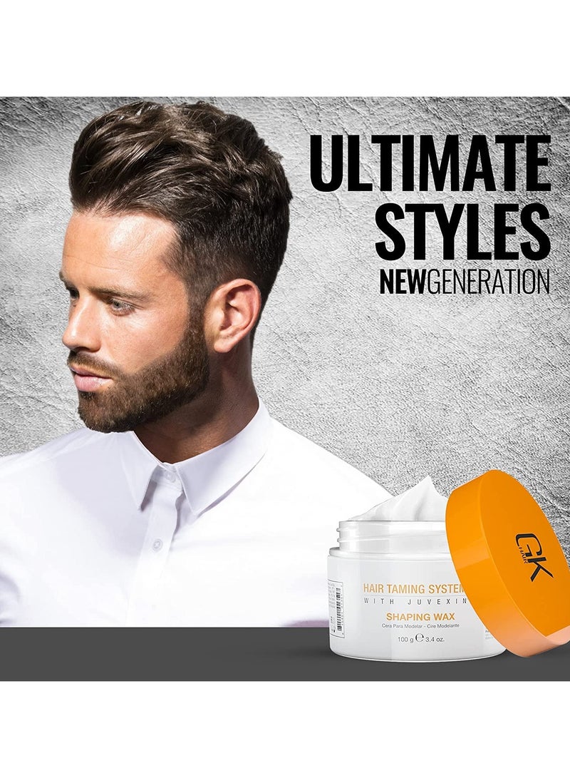 GK Hair Shaping Hair Wax (3.4 Fl Oz/100 G) Styling Product For Matte Textured And Pliable Hold Bee Wax Adds Shine For Men And Women All Hair Types - Image 3