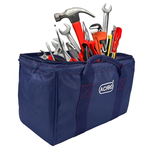 ACHRO 13 Inch Handy Multipurpose Portable Tool Storage Bag Water Resistant for Electrician Plumber Technician Garage Work Nylon Material Color Royal Blue (For All Your DIY Work And Daily Needs) - Image 2