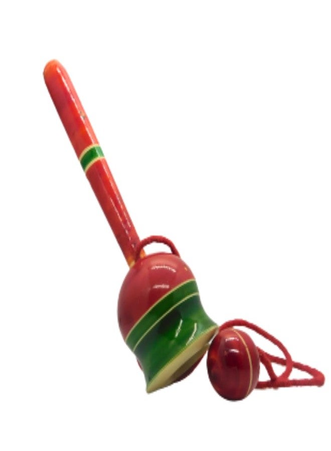 SINGAA لعبة سينغا الخشبية للتوازن بالكرة والكأس | لعبة مهارة التقاط الكرة - متعددة الألوان (17 سم) - Image 4