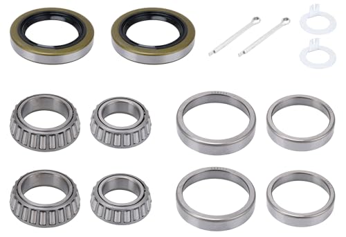 JOHAHTANG 2 Sets L68149 L44649 Trailer Axle Bearing Kit Boat Trailer Bearing Kit Fits for 138 to 1116 3500 Lbs Trailer Axle 1719 Grease Seal 101984 Spindle - Image 1