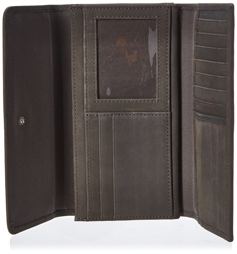 Timberland Women's Leather RFID Flap Wallet Clutch Organizer, Castlerock (Nubuck), One Size - Image 4